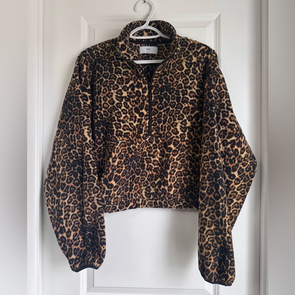 TNA Leopard Print Sweater